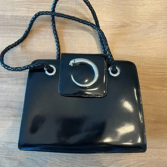 CARTIER PANTHERE LEATHER HANDBAG PURSE AUTHENTIC - Picture 6 of 12